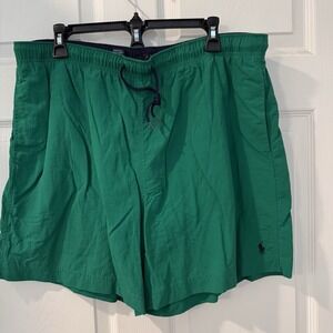 Men's Polo by Ralph Lauren Green Swim Trunks Size‎ XL Spring Summer Vacation